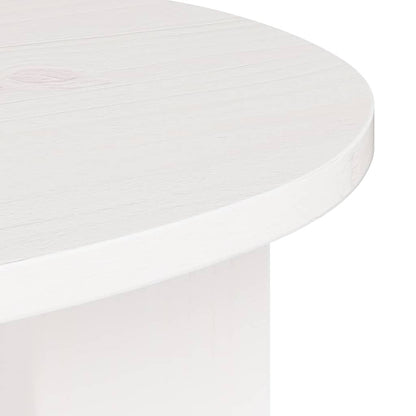 vidaXL Coffee Table White 50 x 40 x 50 cm Solid pine wood