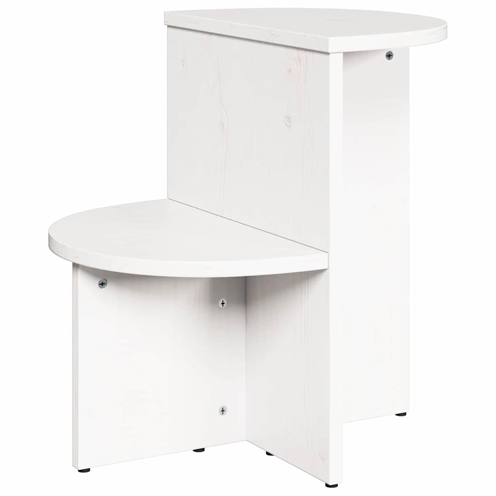 vidaXL Coffee Table White 50 x 40 x 50 cm Solid pine wood