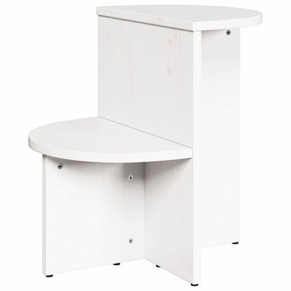 vidaXL Coffee Table White 50 x 40 x 50 cm Solid pine wood