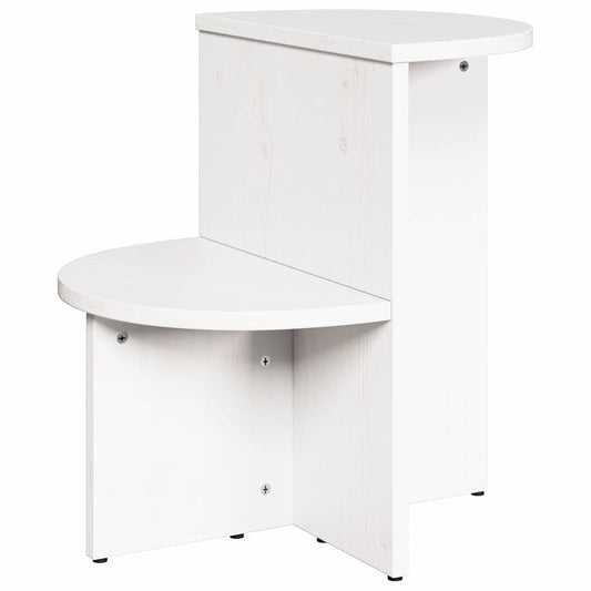 vidaXL Coffee Table White 50 x 40 x 50 cm Solid pine wood