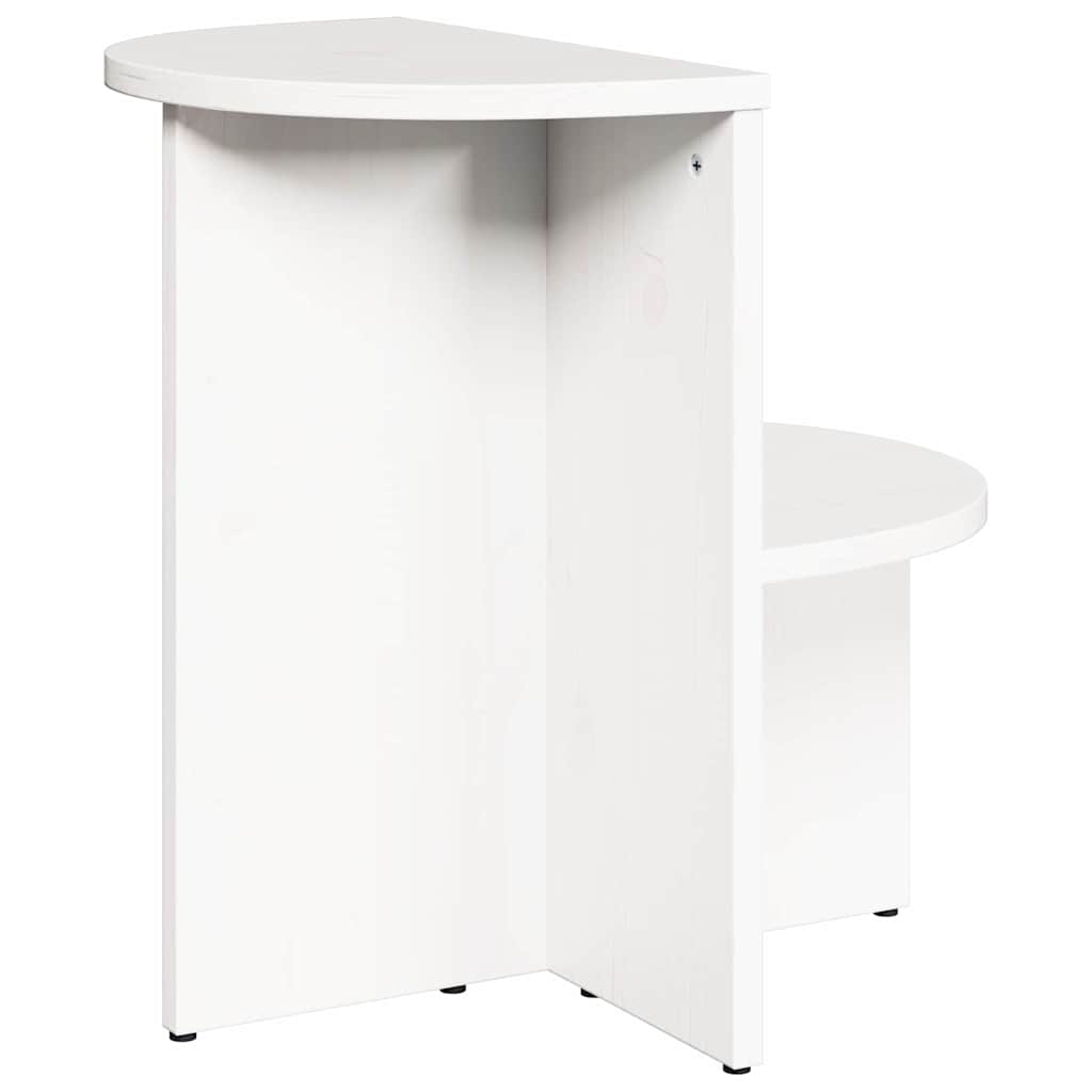 vidaXL Coffee Table White 50 x 40 x 50 cm Solid pine wood