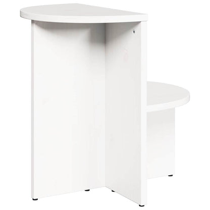 vidaXL Coffee Table White 50 x 40 x 50 cm Solid pine wood