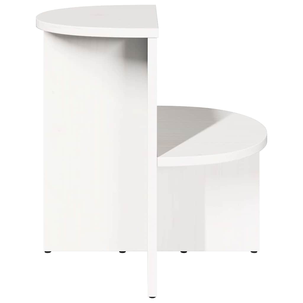 vidaXL Coffee Table White 50 x 40 x 50 cm Solid pine wood