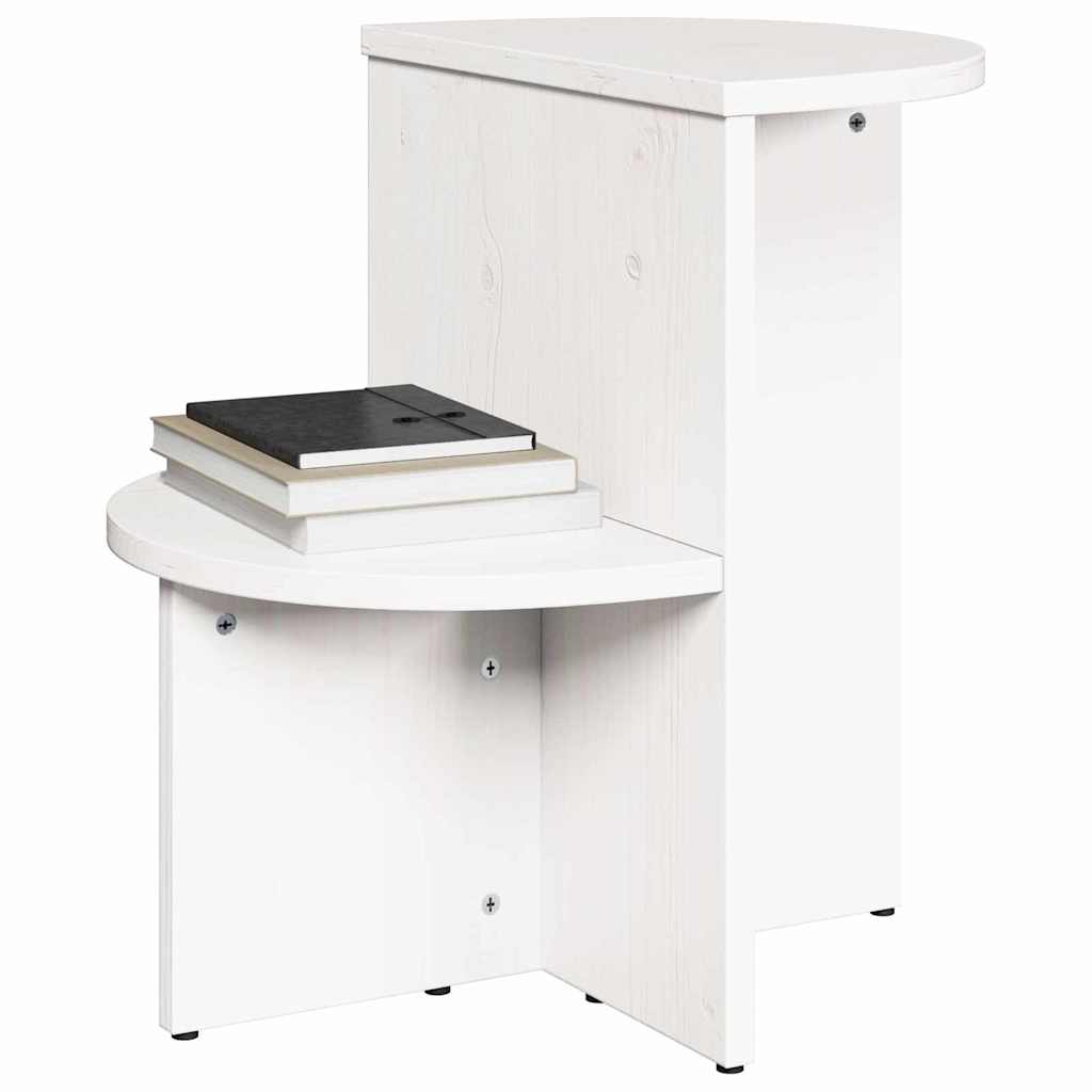 vidaXL Coffee Table White 50 x 40 x 50 cm Solid pine wood