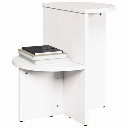 vidaXL Coffee Table White 50 x 40 x 50 cm Solid pine wood