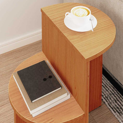 vidaXL Coffee Table Wax Brown 50 x 40 x 50 cm Solid pine wood