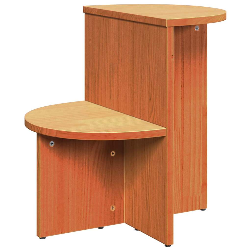vidaXL Coffee Table Wax Brown 50 x 40 x 50 cm Solid pine wood