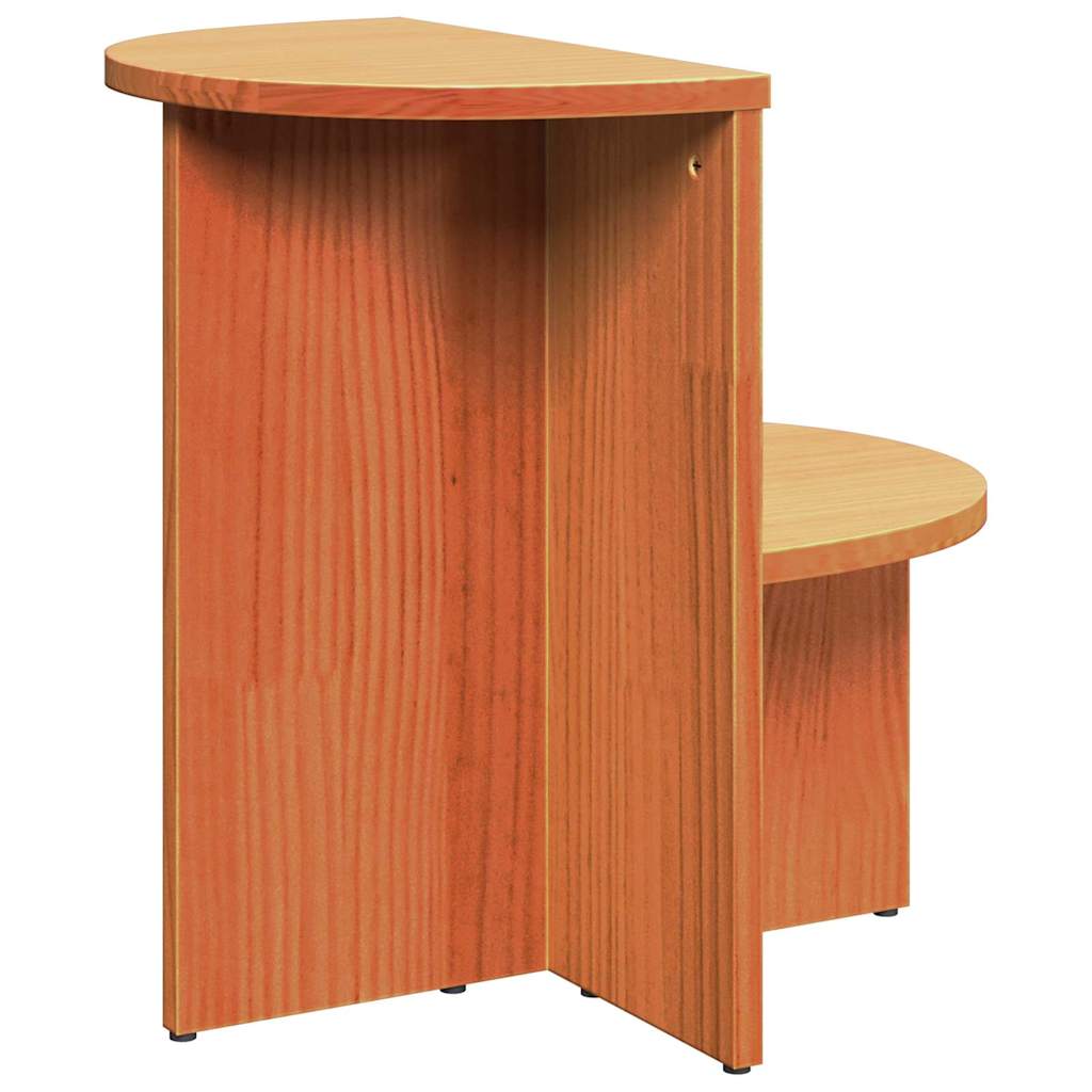 vidaXL Coffee Table Wax Brown 50 x 40 x 50 cm Solid pine wood
