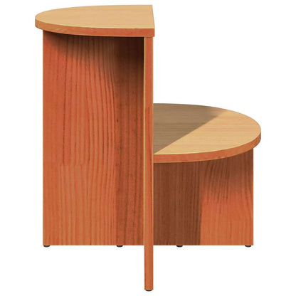 vidaXL Coffee Table Wax Brown 50 x 40 x 50 cm Solid pine wood