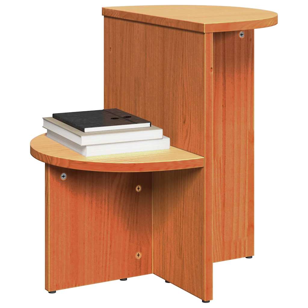 vidaXL Coffee Table Wax Brown 50 x 40 x 50 cm Solid pine wood