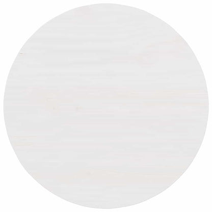 vidaXL Coffee Table White 50 x 50 x 35 cm Solid pine wood