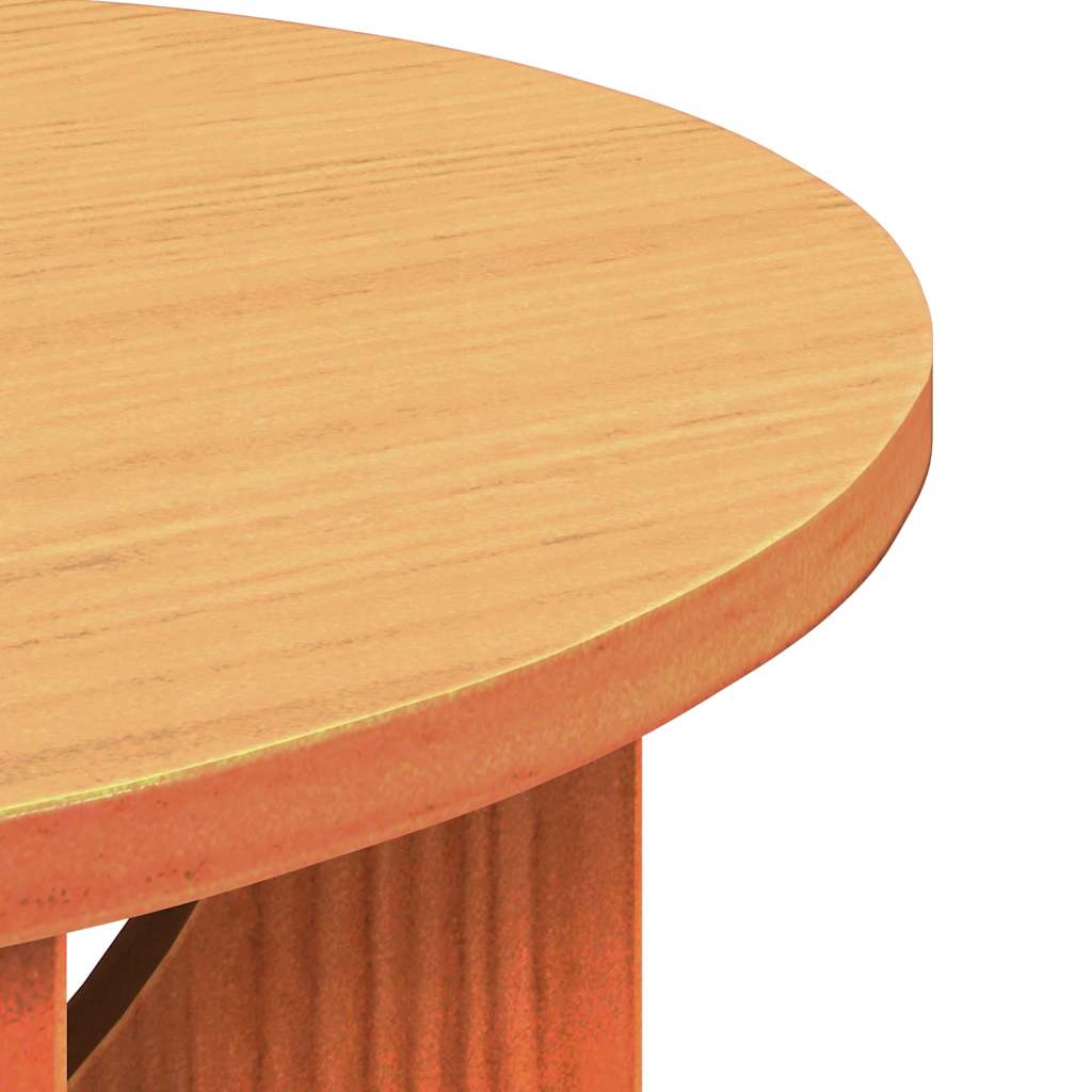 vidaXL Coffee Table Wax Brown 50 x 50 x 35 cm Solid pine wood