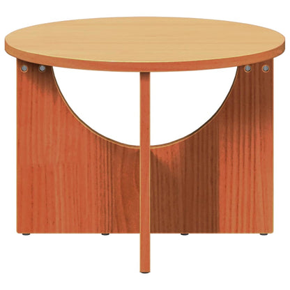 vidaXL Coffee Table Wax Brown 50 x 50 x 35 cm Solid pine wood