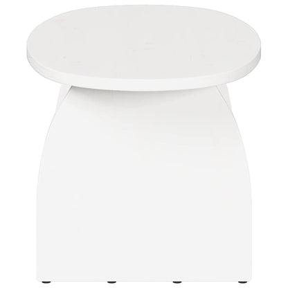 vidaXL Coffee Table White 80 x 40 x 35 cm Solid Pine Wood
