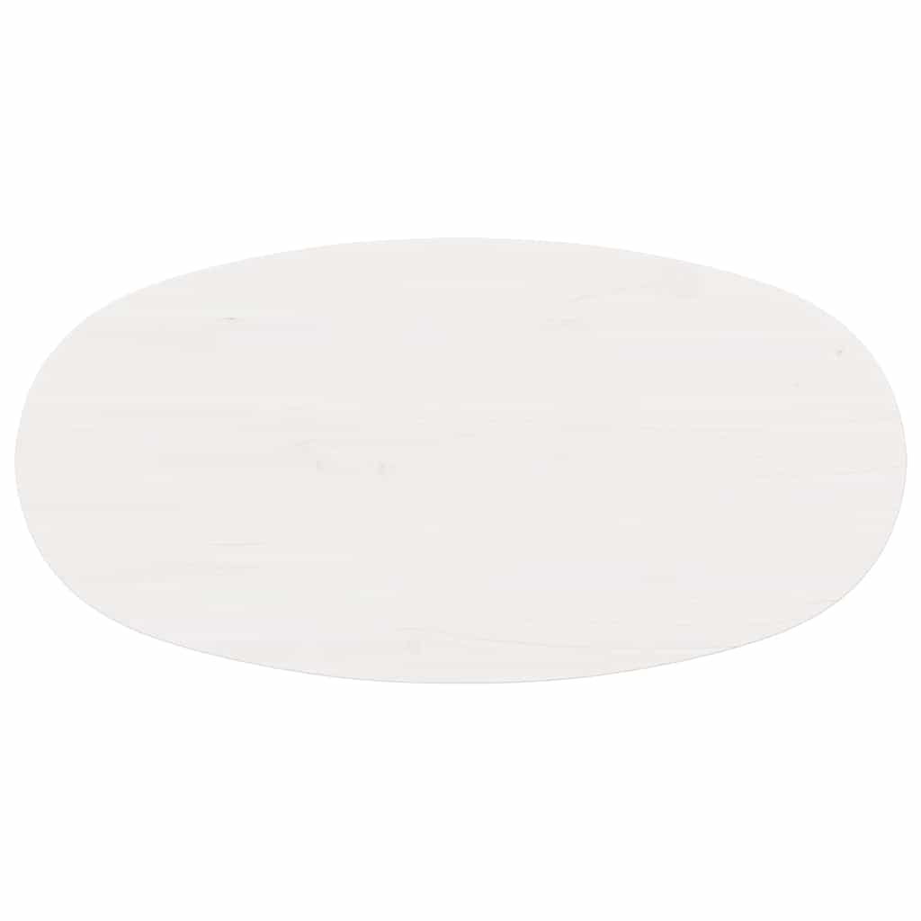 vidaXL Coffee Table White 80 x 40 x 35 cm Solid Pine Wood