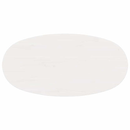 vidaXL Coffee Table White 80 x 40 x 35 cm Solid Pine Wood