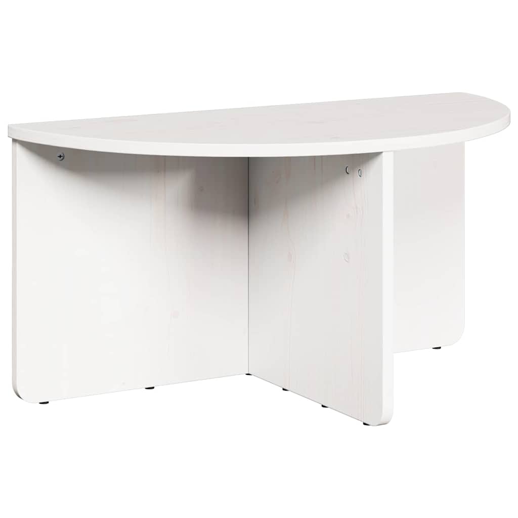 vidaXL Coffee Table 2 pcs White Solid pine wood
