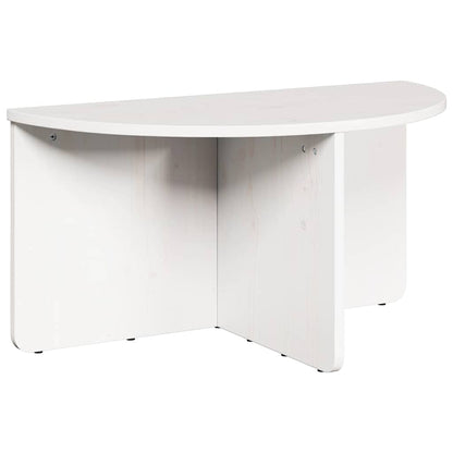 vidaXL Coffee Table 2 pcs White Solid pine wood