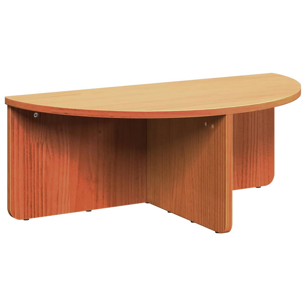 vidaXL Coffee Table 2 pcs Wax Brown Solid pine wood