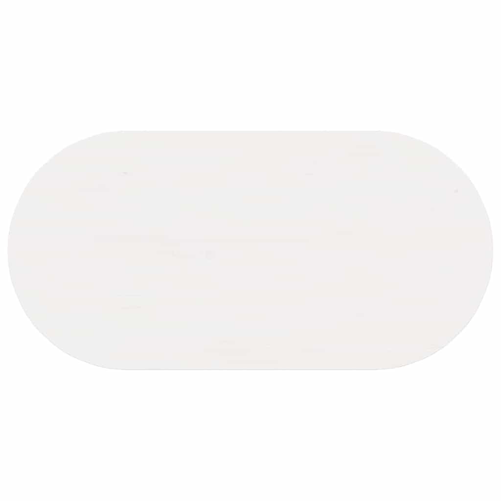 vidaXL Coffee Table White 80 x 39.5 x 35 cm Solid Pine wood