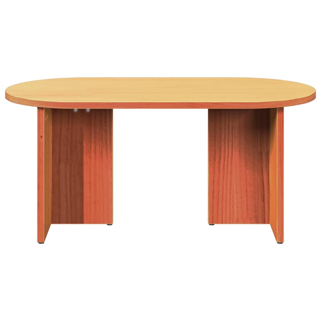 vidaXL Coffee Table Wax Brown 80 x 39.5 x 35 cm Solid Pine wood