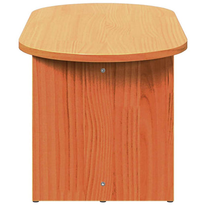 vidaXL Coffee Table Wax Brown 80 x 39.5 x 35 cm Solid Pine wood