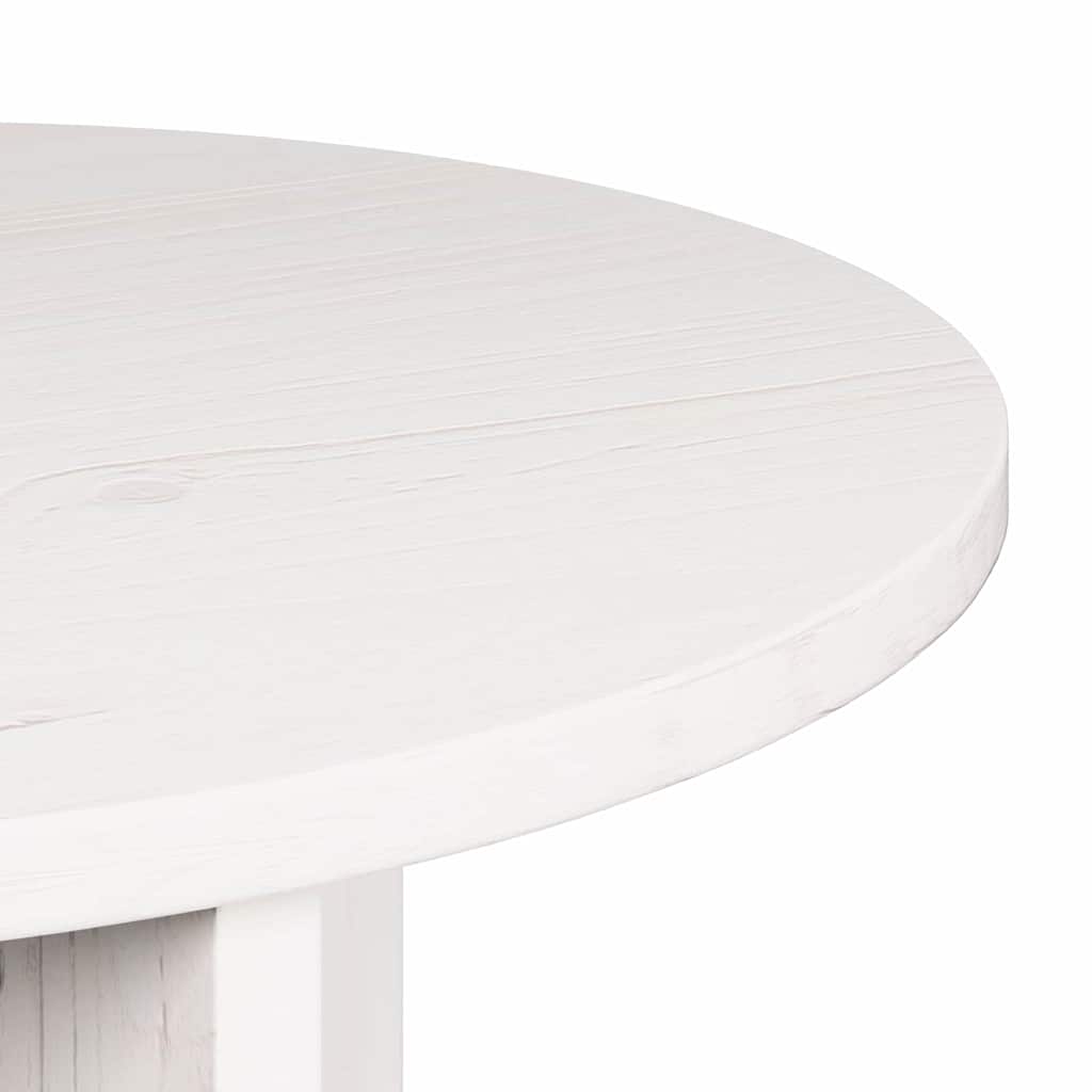 vidaXL Coffee Table 2 pcs White Solid Pine wood
