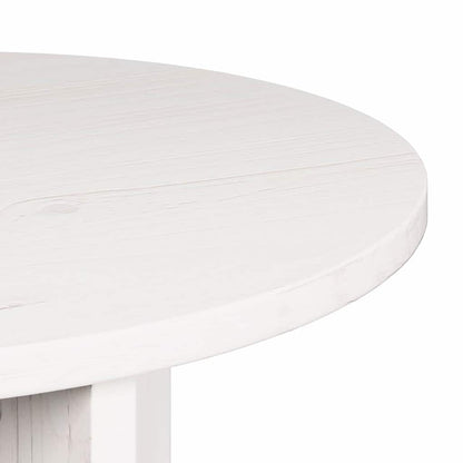 vidaXL Coffee Table 2 pcs White Solid Pine wood