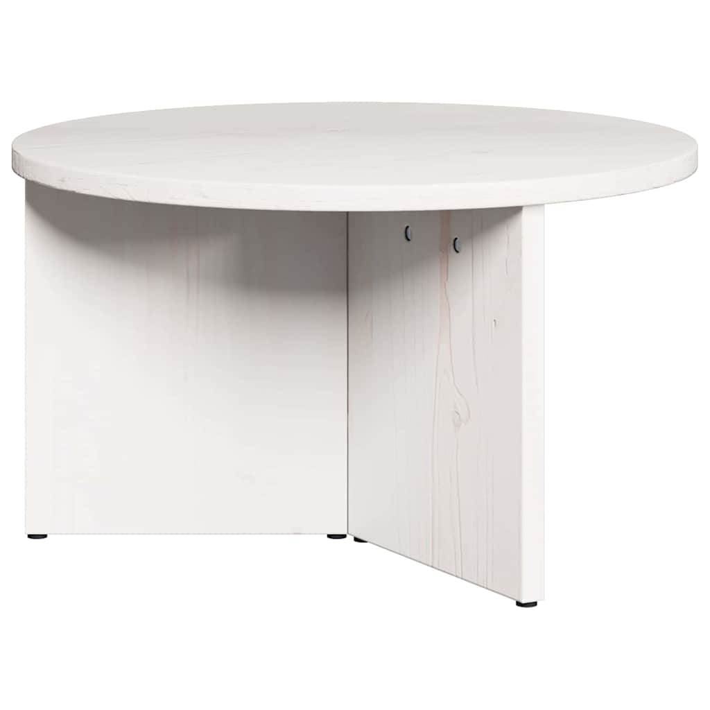 vidaXL Coffee Table 2 pcs White Solid Pine wood