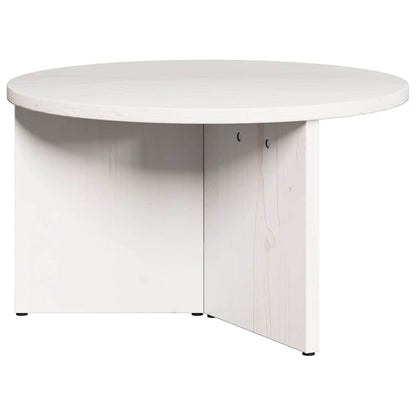 vidaXL Coffee Table 2 pcs White Solid Pine wood