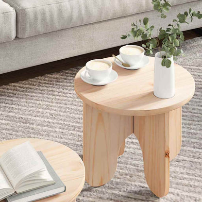 vidaXL Coffee Table 2 pcs Natural Solid Pine wood