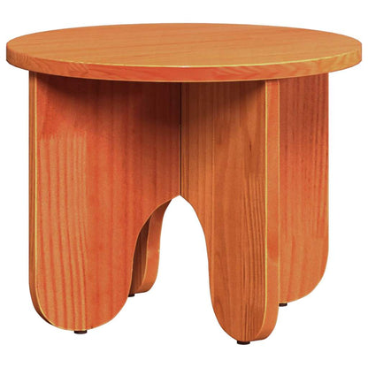 vidaXL Coffee Table 2 pcs Wax Brown Solid Pine wood