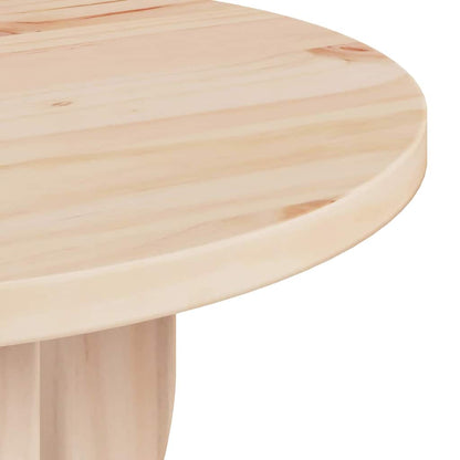 vidaXL Coffee Table Natural 39.5 x 39.5 x 53.5 cm Solid pine wood