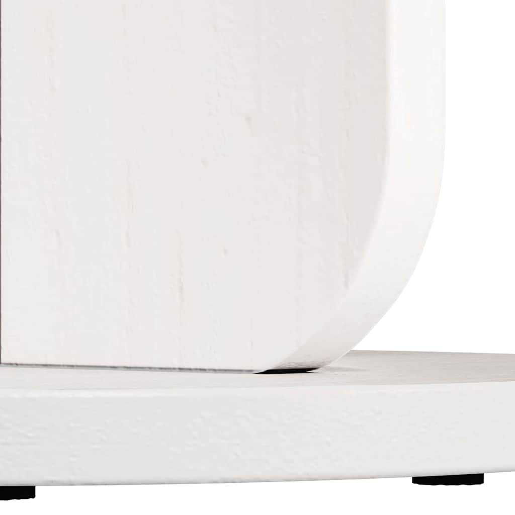 vidaXL Coffee Table White 39.5 x 39.5 x 53.5 cm Solid pine wood
