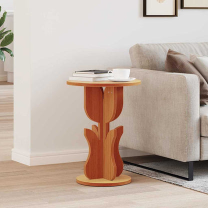 vidaXL Coffee Table Wax Brown 39.5 x 39.5 x 53.5 cm Solid pine wood