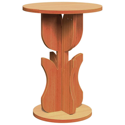 vidaXL Coffee Table Wax Brown 39.5 x 39.5 x 53.5 cm Solid pine wood