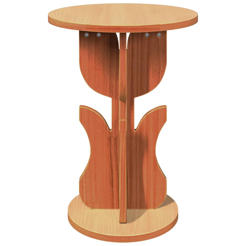 vidaXL Coffee Table Wax Brown 39.5 x 39.5 x 53.5 cm Solid pine wood