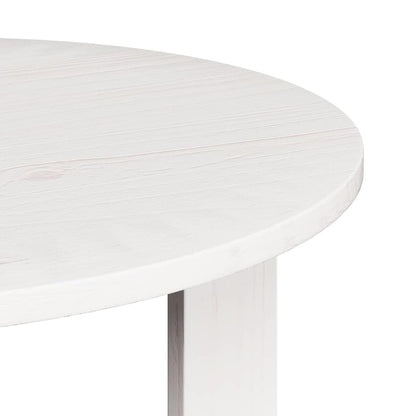 vidaXL Coffee Table 2 pcs White Solid Pine wood