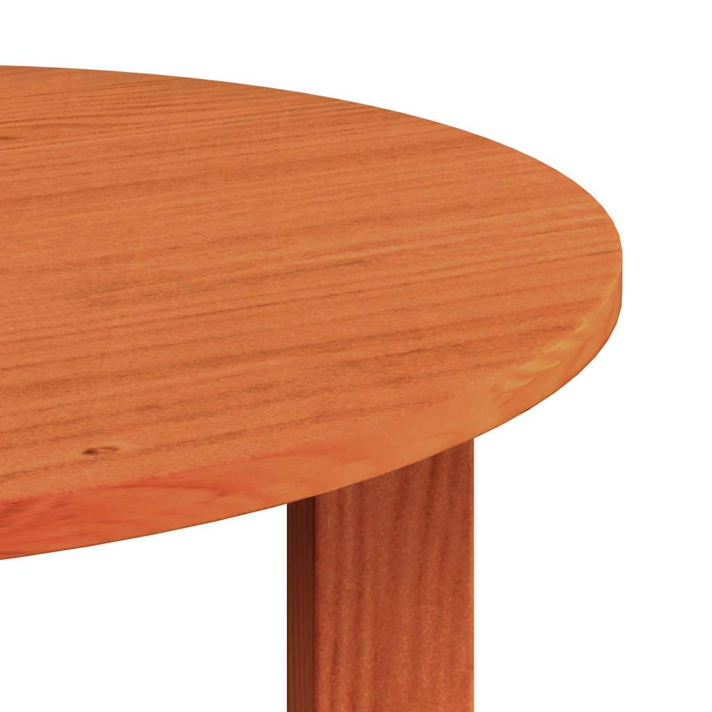 vidaXL Coffee Table 2 pcs Wax Brown Solid Pine wood