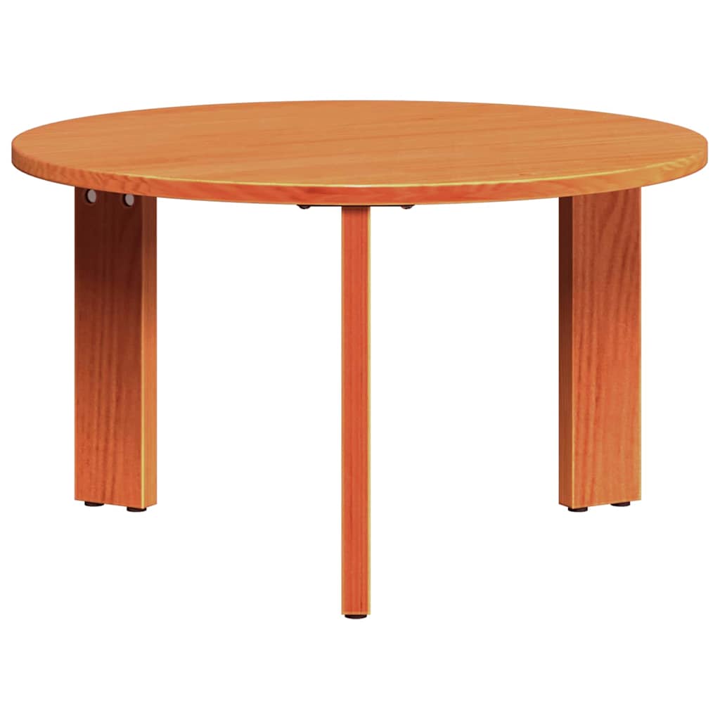 vidaXL Coffee Table 2 pcs Wax Brown Solid Pine wood