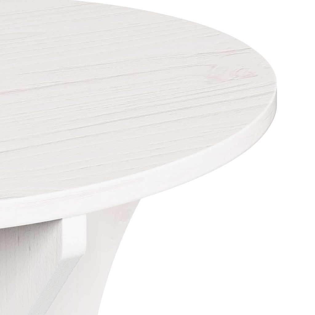 vidaXL Coffee Table 2 pcs White Solid pine wood