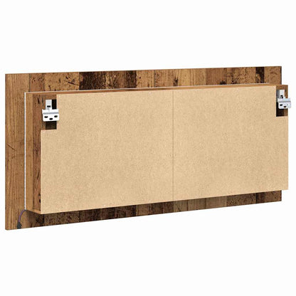 vidaXL LED Mirror Cabinet Old Wood 100 x 12 x 45 cm Engineered Wood