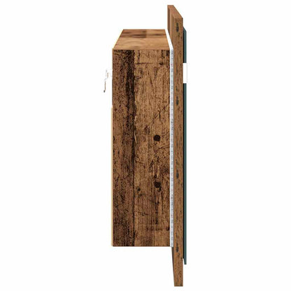vidaXL LED Mirror Cabinet Old Wood 100 x 12 x 45 cm Engineered Wood