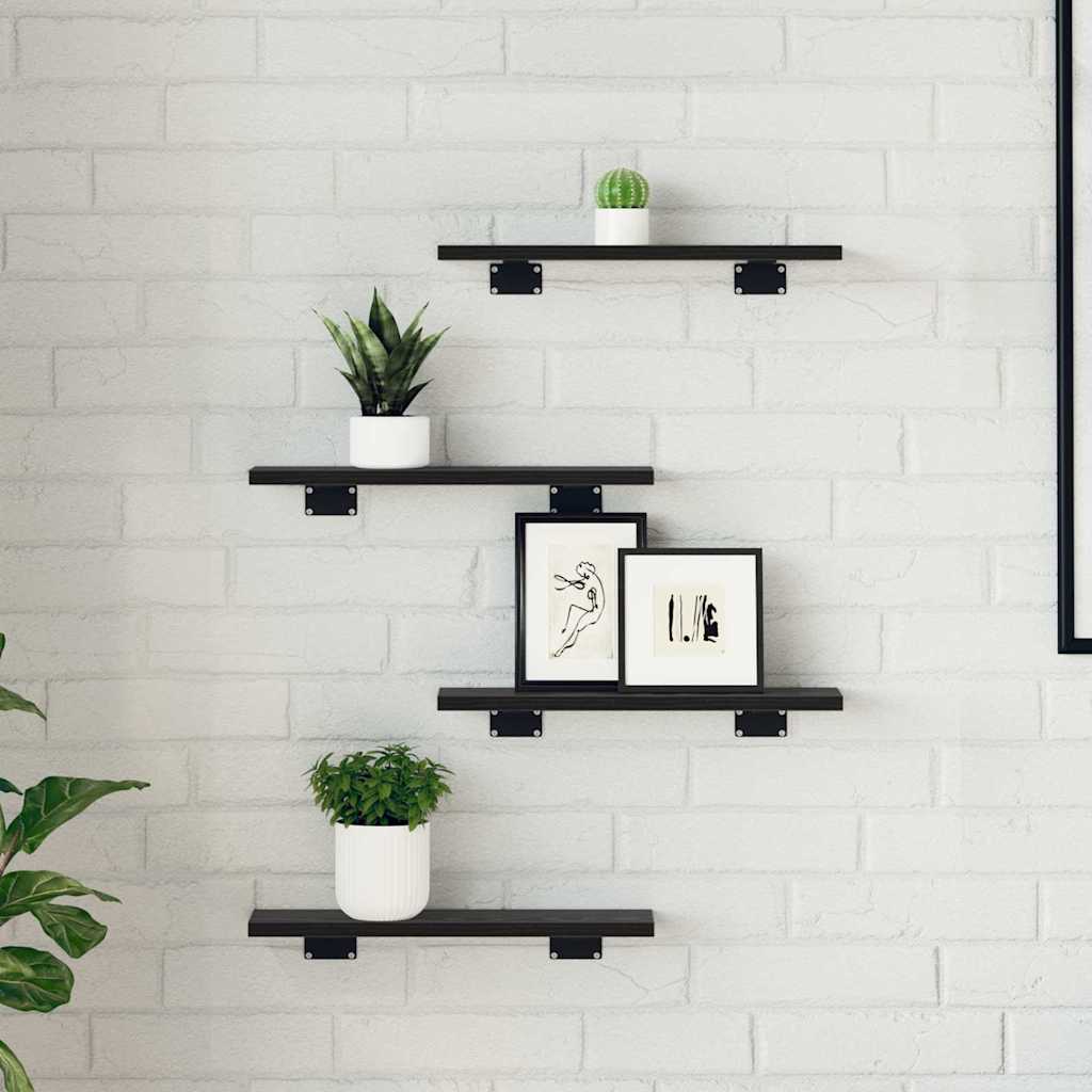 vidaXL Bookshelf Board 3-Tier 4 pcs 40 x 10 x 1.5 cm Engineered Wood