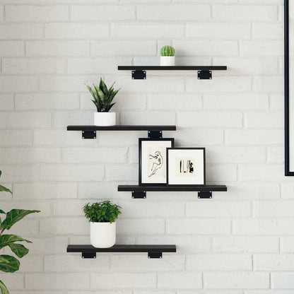 vidaXL Bookshelf Board 3-Tier 4 pcs 40 x 10 x 1.5 cm Engineered Wood