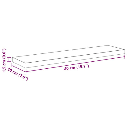 vidaXL Bookshelf Board 3-Tier 4 pcs 40 x 10 x 1.5 cm Engineered Wood