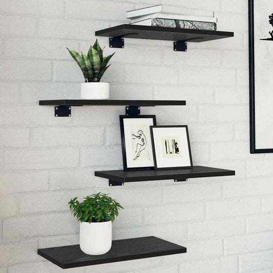vidaXL Bookshelf Board 3-Tier 4 pcs 40 x 20 x 1.5 cm Engineered Wood