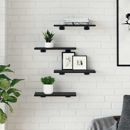 vidaXL Bookshelf Board 3-Tier 4 pcs 40 x 20 x 1.5 cm Engineered Wood