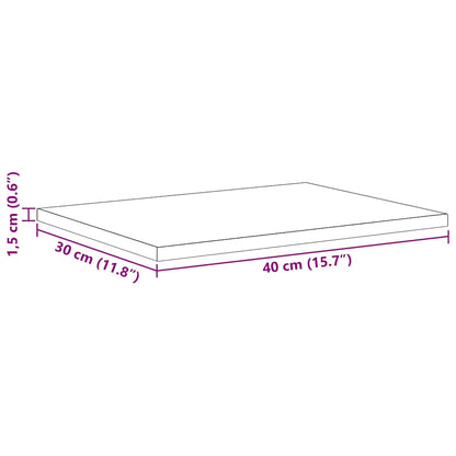 vidaXL Bookshelf Board 4 pcs Black 40 x 30 x 1.5 cm Engineered Wood