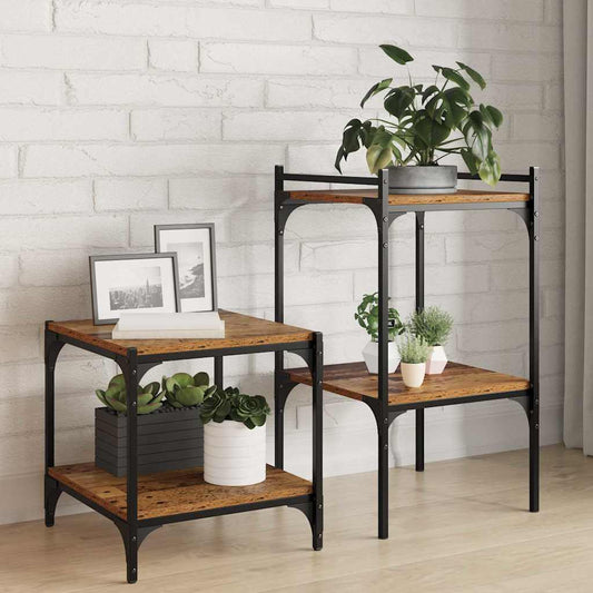 vidaXL Bookshelf Board 3-Tier 4 pcs 40 x 40 x 1.5 cm Engineered Wood